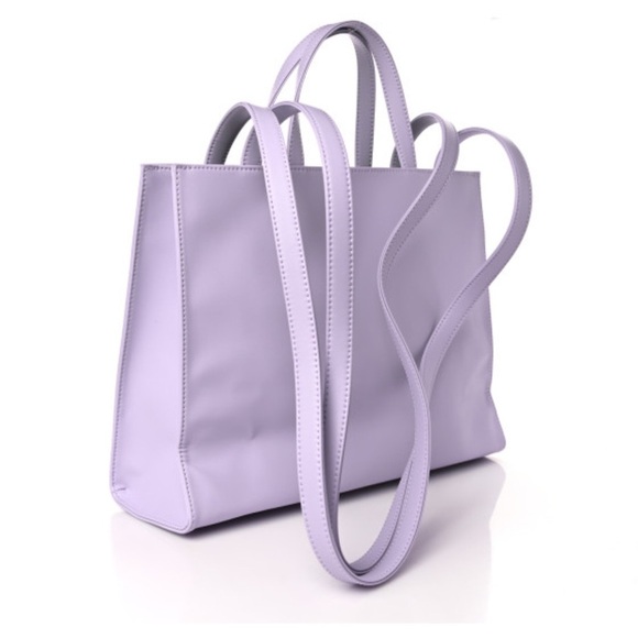 TELFAR 
Vegan Leather Medium Shopping Bag Lavender - Picture 4 of 16